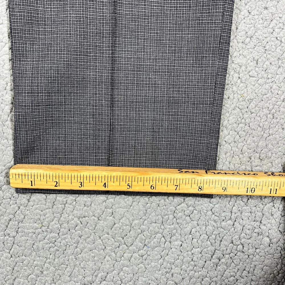 Santorelli Romeo Mens 40 Grey Virgin Wool Flat Front Dress Pants Italy F14T-351